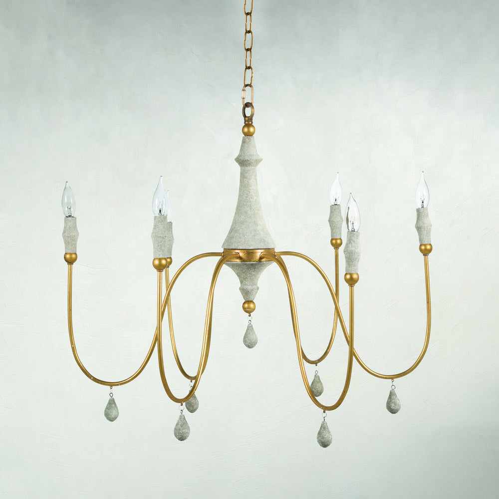 Clay Chandelier Small