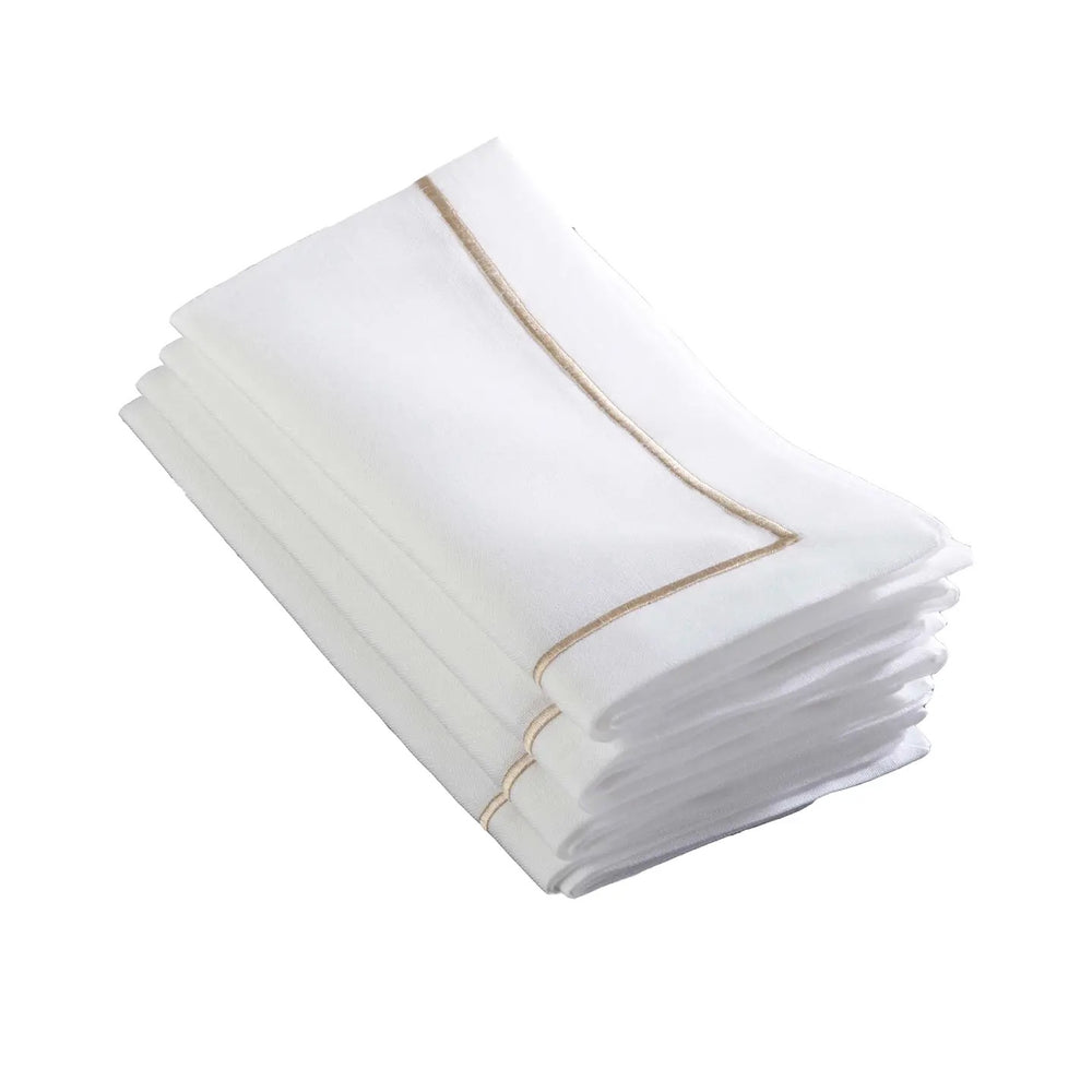 Embroidered Line Design Napkin Set of 4