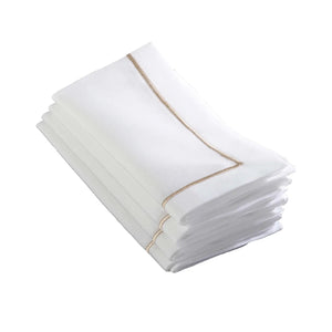 Embroidered Line Design Napkin Set of 4
