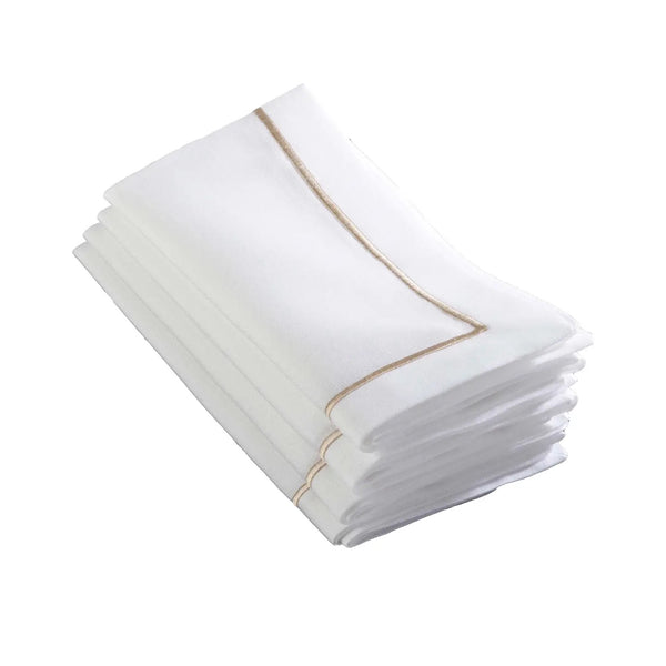 Embroidered Line Design Napkin Set of 4