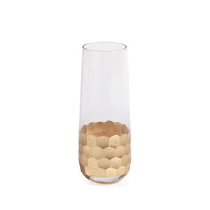 Fez Cut Stemless Champagne Glass