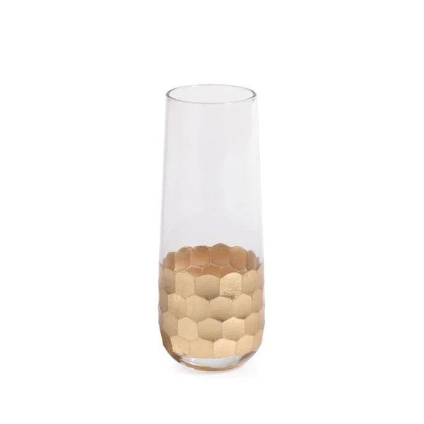 Fez Cut Stemless Champagne Glass