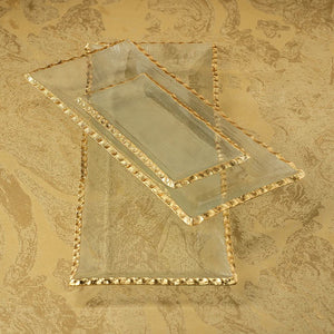 Clear Textured Rectangular Tray