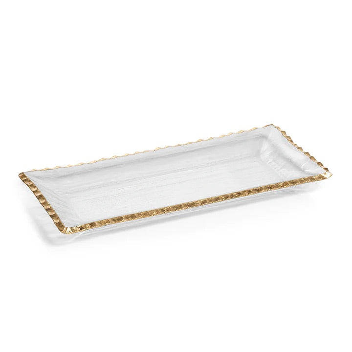Clear Textured Rectangular Tray