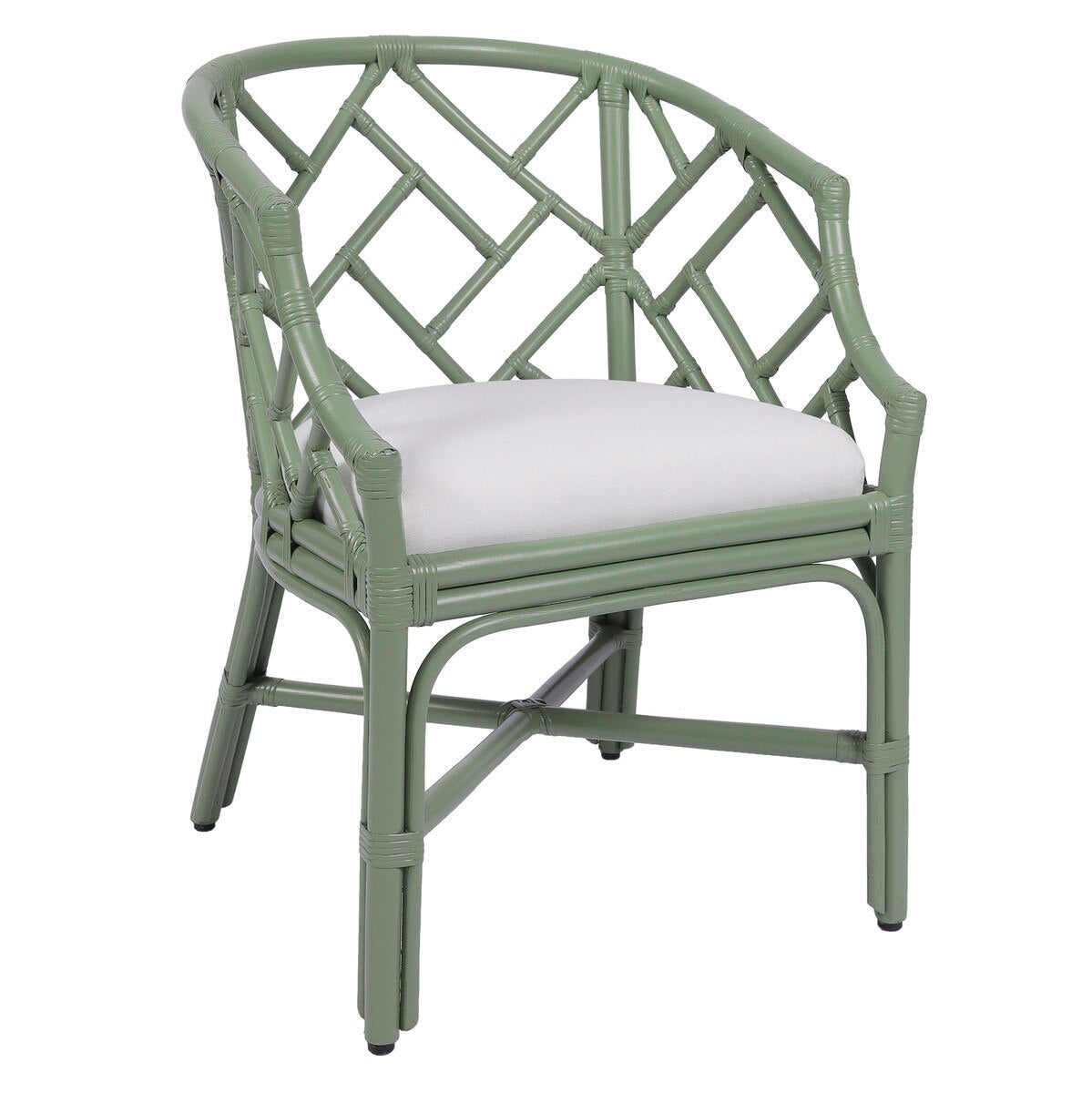 Hampton Chippendale Rattan Barrel Chair - BACKORDER