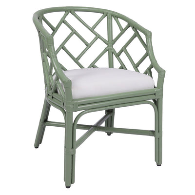 Hampton Chippendale Rattan Barrel Chair - BACKORDER