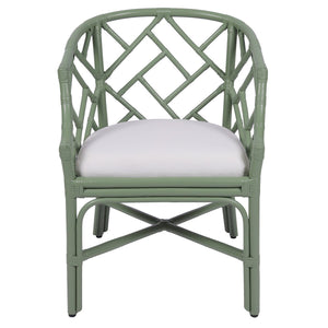 Hampton Chippendale Rattan Barrel Chair - BACKORDER