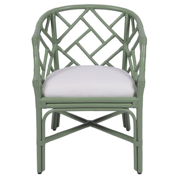 Hampton Chippendale Rattan Barrel Chair - BACKORDER