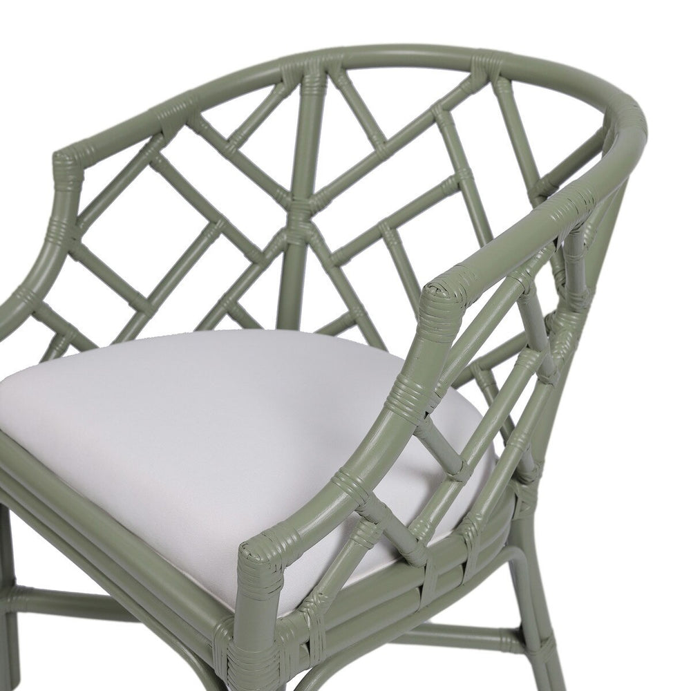 Hampton Chippendale Rattan Barrel Chair - BACKORDER