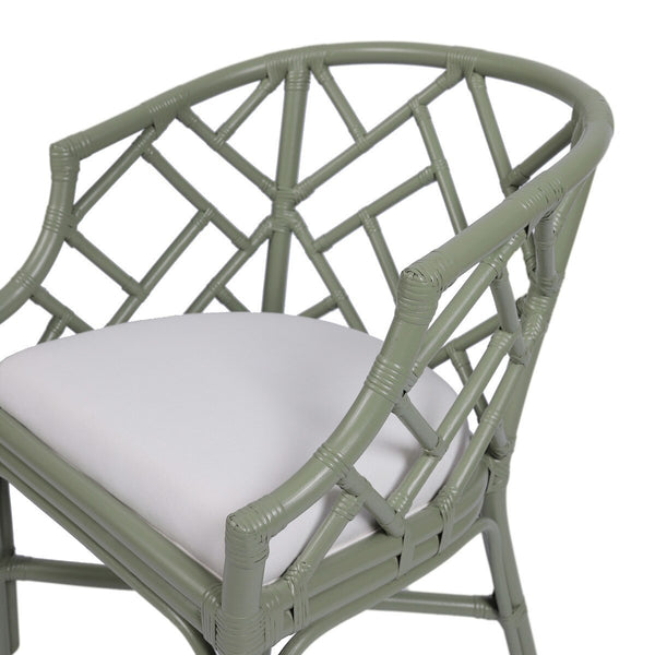 Hampton Chippendale Rattan Barrel Chair - BACKORDER