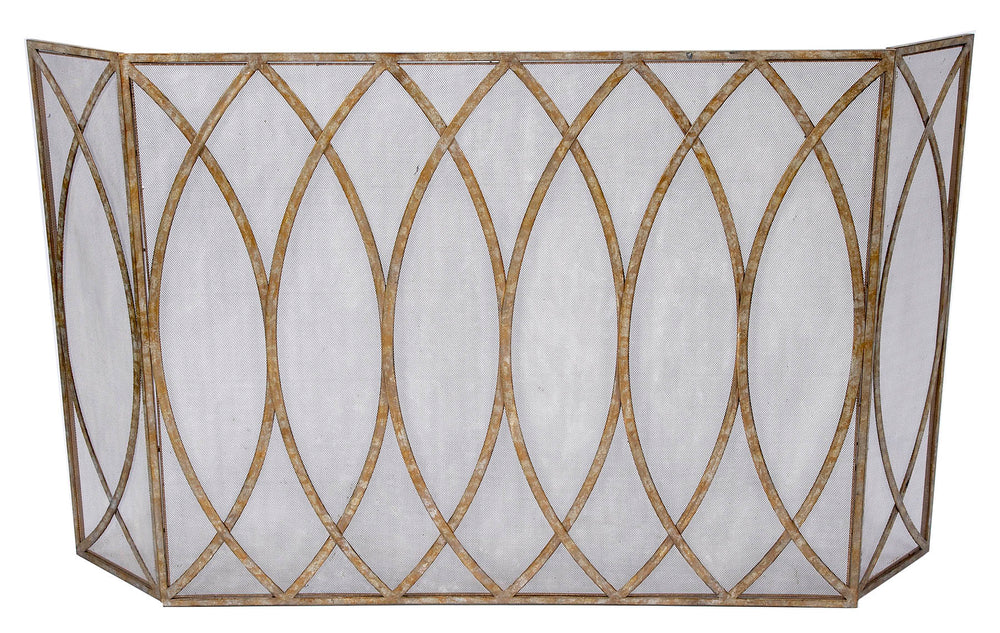 Claire Champagne Gold Fireplace Screen