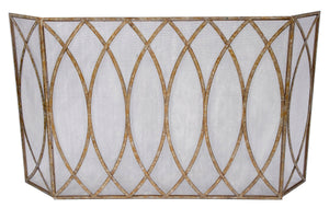 Claire Champagne Gold Fireplace Screen