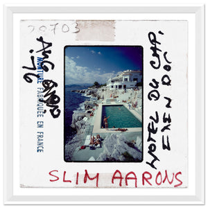 Getty Images "Eden-Roc Pool- Slide," Slim Aarons, August 1 1976