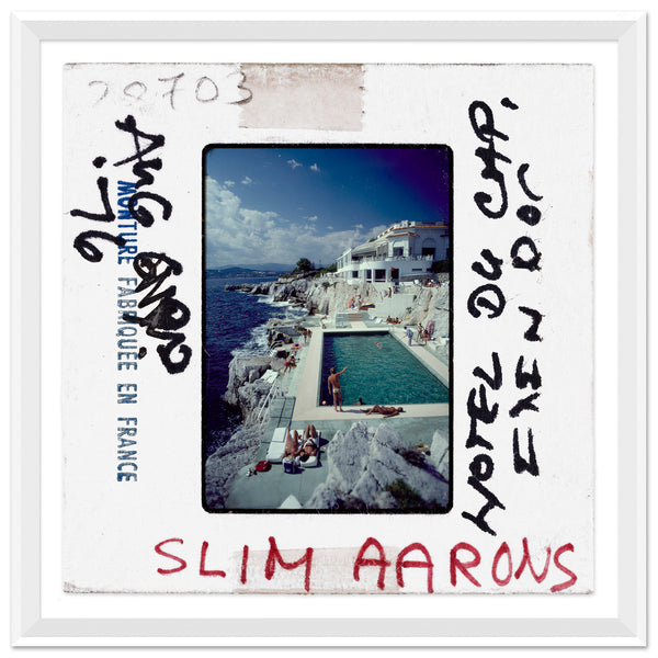 Getty Images "Eden-Roc Pool- Slide," Slim Aarons, August 1 1976