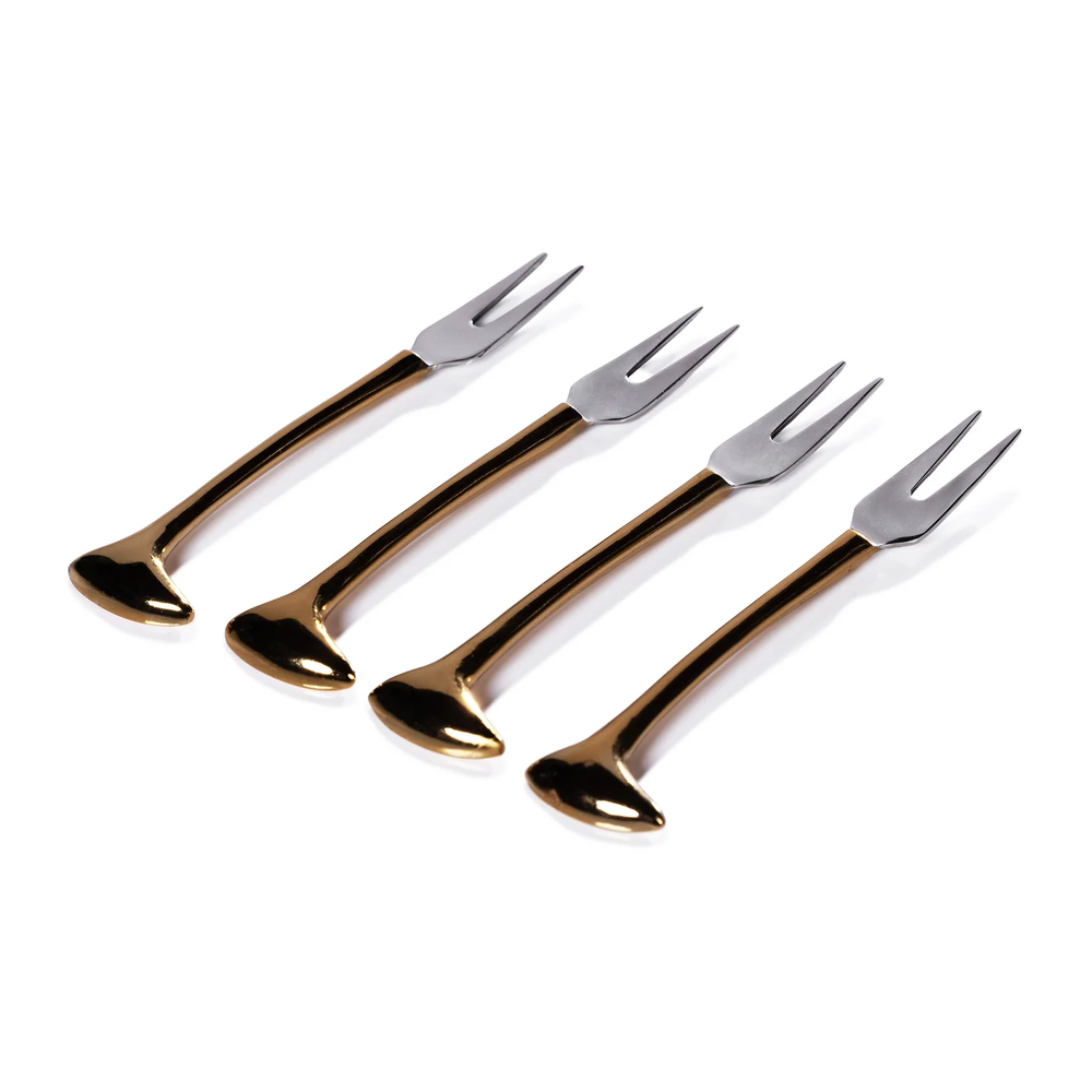 Sable Cheese & Cocktail Forks Set of 4