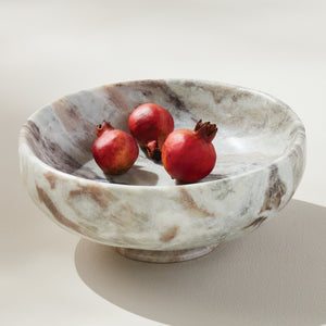 Josephine Marble Footed Bowl