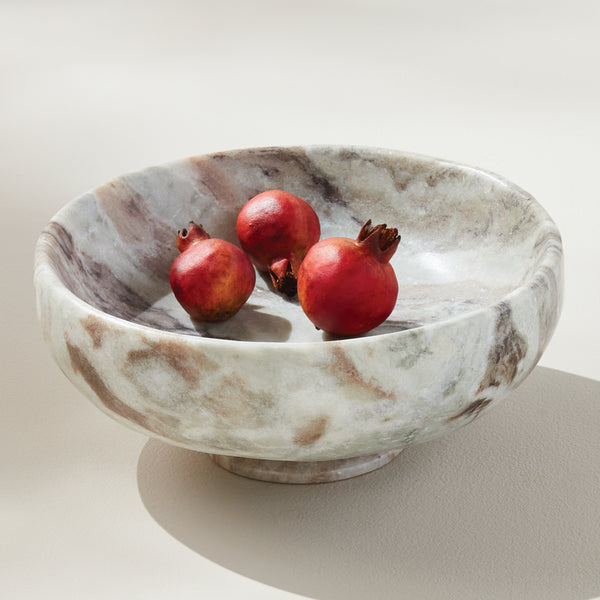 Josephine Marble Footed Bowl