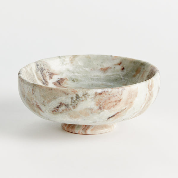 Josephine Marble Footed Bowl