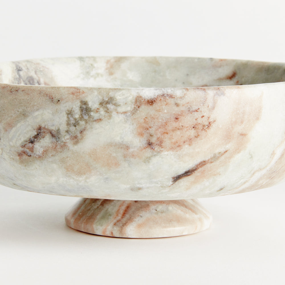 Josephine Marble Footed Bowl