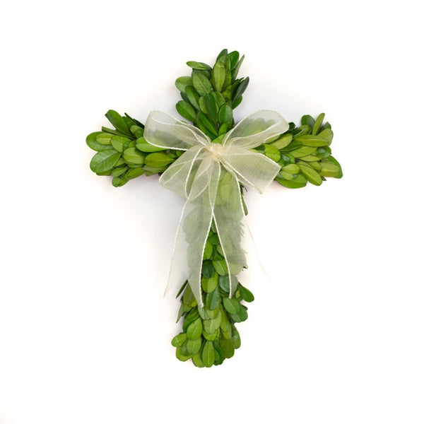 Preserved Boxwood Cross 8"