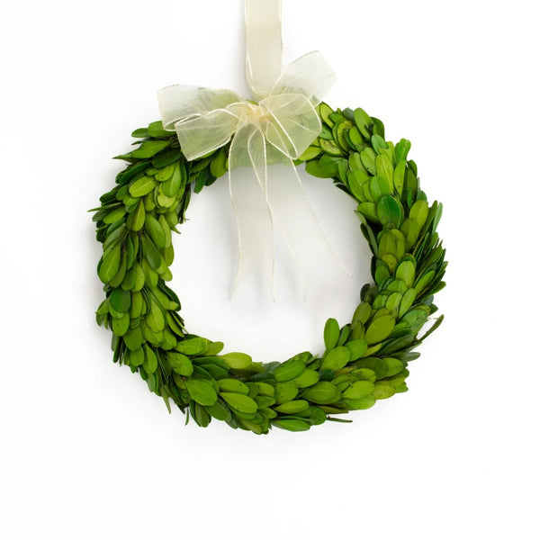 Preserved Boxwood Wreath 8"