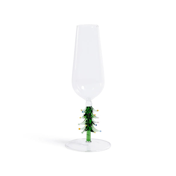 Treetop Cheers Champagne Glass