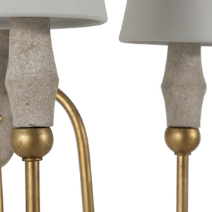 Clay Sconce Double