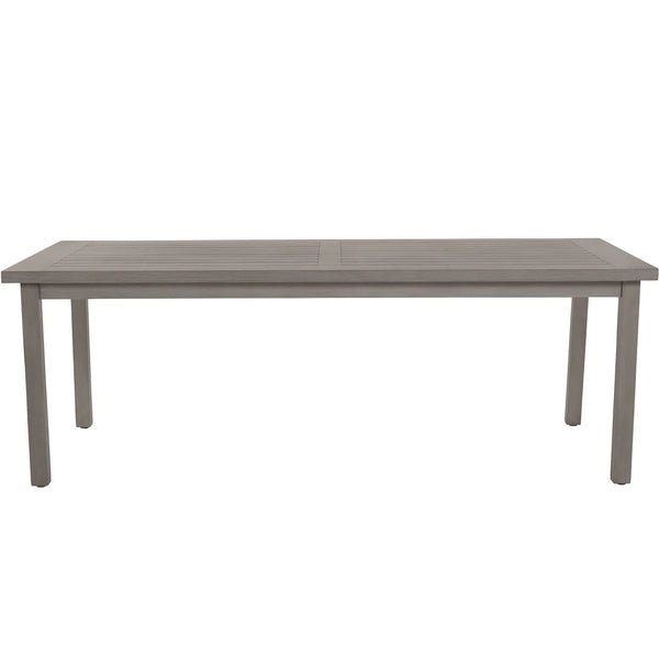 Club Aluminum Outdoor Slatted Dining Table