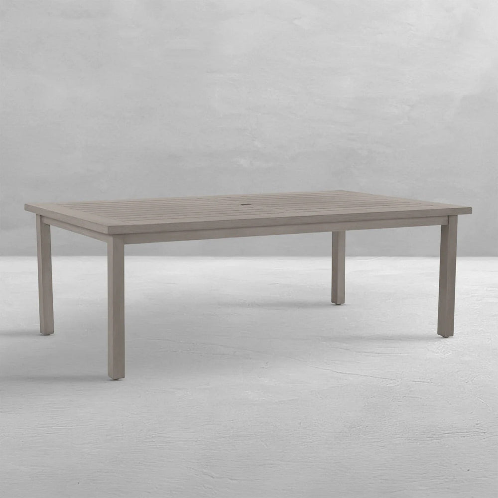 Club Aluminum Outdoor Slatted Dining Table