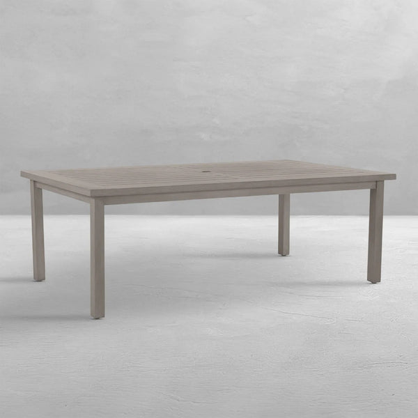 Club Aluminum Outdoor Slatted Dining Table
