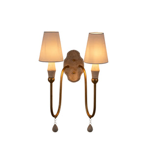 Clay Sconce Double